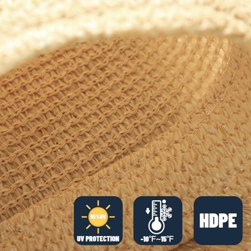 SUNNY GUARD Sun Shade Sail 10' x 13' Rectangle Sand UV Block Sunshade for Backyard Yard Deck Patio Garden Outdoor Activities and Facility(We Make Custom Size) — view 3