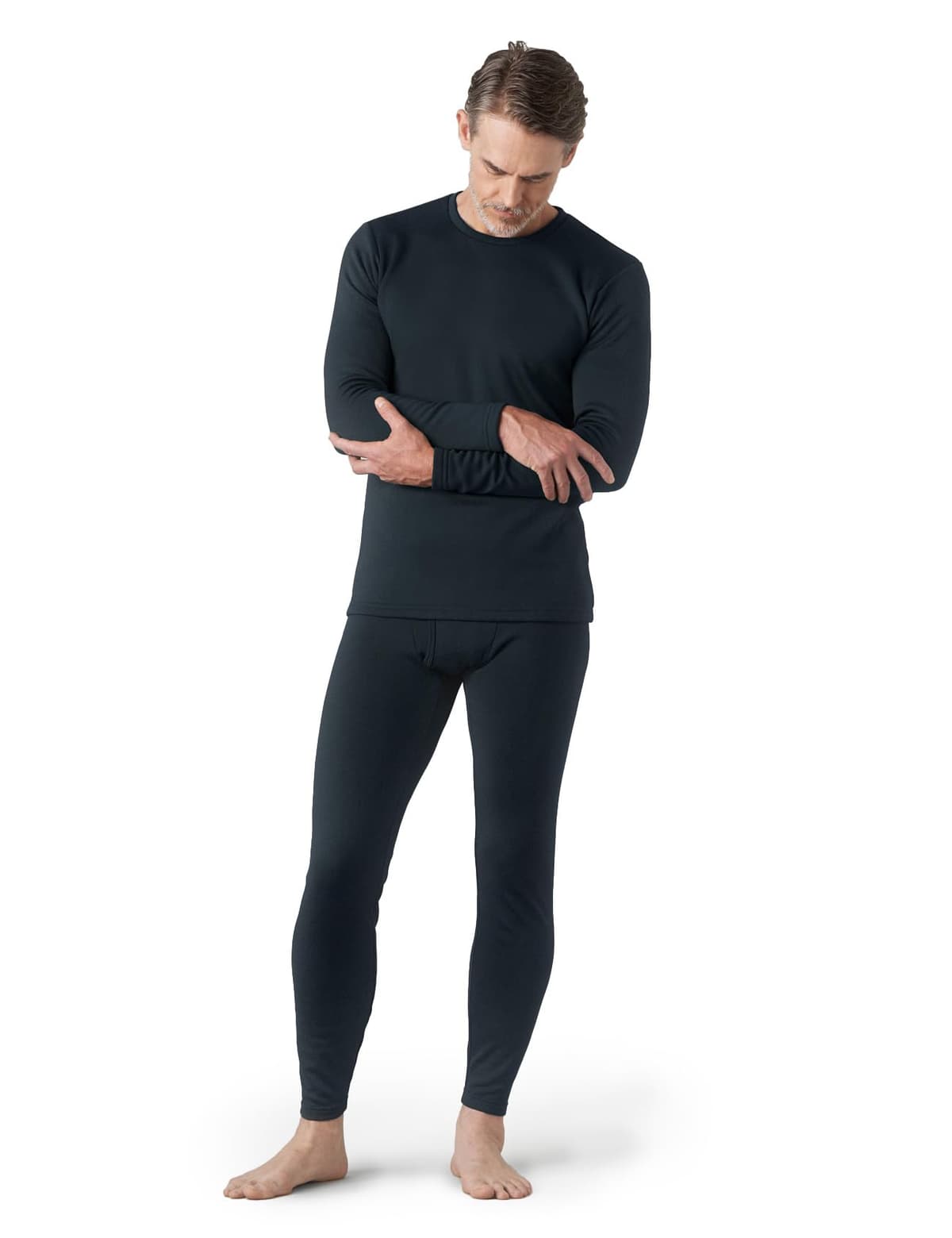 LAPASA Ropa Termica Hombre Conjunto Interior Termico Camiseta Manga Larga y Pantalón Largo Ligero/Cálido/Extra Cálido M11/M24/M57 — view 15