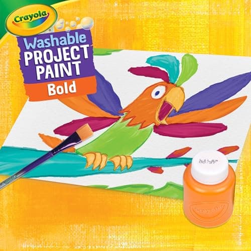 Crayola Washable Kids Paint (6ct), School Supplies, Painting Set for Kids, Spring Crafts, Art Teacher Gifts for Toddlers, Ages 3+ — view 4