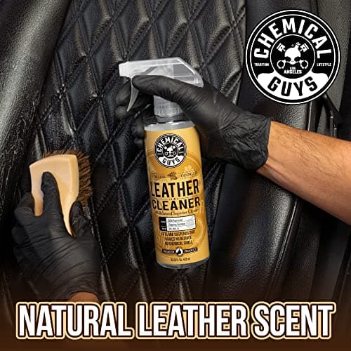 Chemical Guys Leather Cleaner and Conditioner Kit - Car Cleaner and Conditioner, Safely Cleans & Conditions Leather Car Interiors, Furniture, Shoes, Boots, Bags, Apparel & More, 2 Bottles (16 oz Each) — view 7