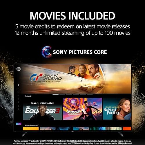 Sony 55-Inch 4K Ultra HD BRAVIA 3 LED Smart TV with Google TV, LED Flat Screen, Dolby Vision HDR, Google TV, Exclusive PS5 Features, (K-55S30) — view 4