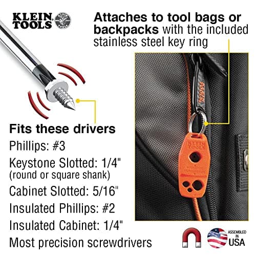 Klein Tools MAG2 Demagnetizer/Magnetizer for Screwdriver Bits and Tips, Makes Tools Magnetic, Home Improvement, Rare-Earth Magnet — view 2