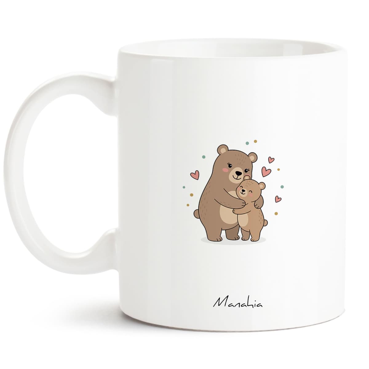 Manahia - Taza Mamá Eres la Mejor | Regalo Original Día de la Madre, Cumpleaños, Navidad | Detalle para Mujer con Diseño de Osos y Corona | Incluye Caja Kraft — view 3