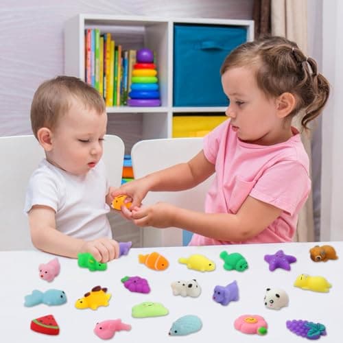 30 Pack Squishy Toys, Kawaii Squishies Party Favors for Kids 4-8 8-12 Treasure Box Toys for Classroom Birthday Xmas Gifts Goodie Bag Mini Animals Mochi Squishy Stress Relief Sensory Toys Random — view 5