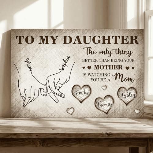 GABITA Personalized Mother-Daughter Wall Art Canvas, The Only Thing Better Than Being Your Mother, New Mom Gift, Mother's Day Canvas, Gifts for Daughter — view 5