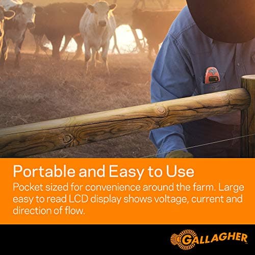 Gallagher Smartfix Fence Volt & Current Meter | Fault Finder for Electric Fencing | Digital Display with Directional Arrows | Measures Voltage, Amperage & Short Location | Saves Time on Repairs — view 3