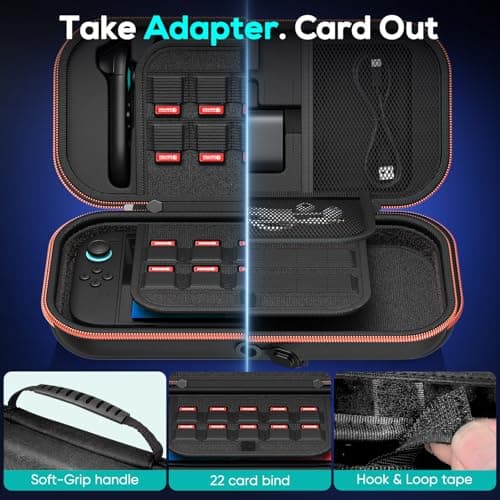 Auarte Carrying Case for Nintendo Switch 2 2025 / Switch OLED / Switch — view 3