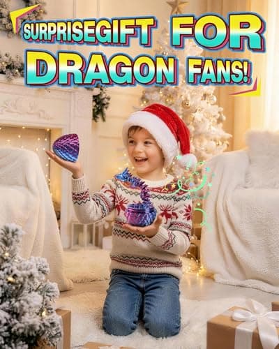 Rapean 8" 3D Printed Dragon Eggs, Easter Basket Stuffers for Kids and Teens, Unique Easter Toys & Decor for Children, Mysterious Dragon Toys Gifts for Boys & Girls (4 Pack) — view 7