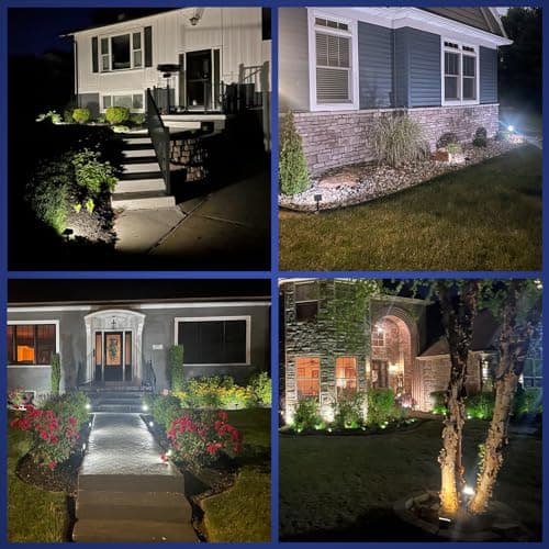 NYMPHY Solar Lights Outdoor Waterproof IP68, 56 LED 3 Lighting Modes Solar Powered Garden Yard Spot Solar Lights for Outside Landscape- 4 Pack (Cool White) — view 5