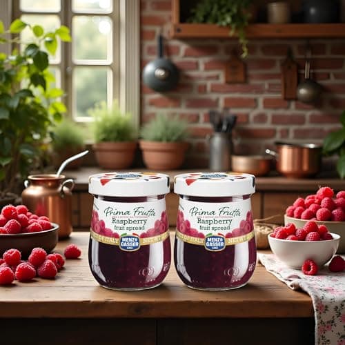 VALUBNDL: Menz & Gasser Raspberry Fruit Spread (2-Pack) – 450ml Total (Two 225ml Jars) – Authentic Italian Jam – High Fruit Content – VALUBNDL Signature Bundle — view 3