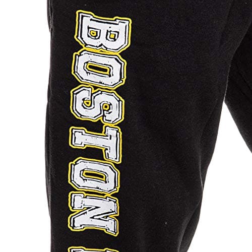 Calhoun NHL Men's Premium Fleece Official Team Sweatpants (Boston Bruins, X-Large) — view 3