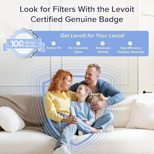 LEVOIT Air Purifier for Home Bedroom Dorm Room, Smart & Voice Control, AHAM VERIFIDE, 3-in-1 Filter With HEPA Sleep Mode, for Pollen, Pollutants, Smoke, Dander, Dust, Core 200S-P, Black — view 5
