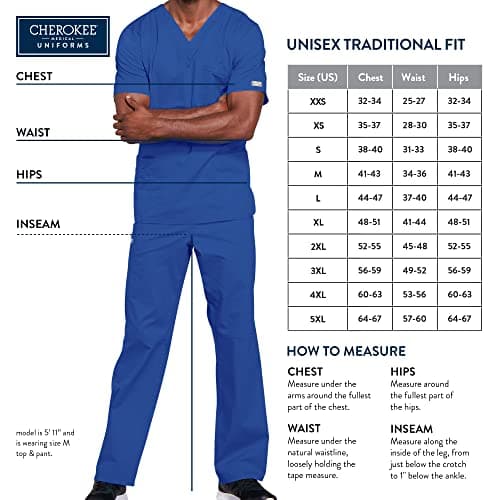 Cherokee unisex-adult Drawstring Cargo Scrub Pant, Surgical Green, X-Small — view 2