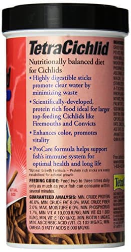 TetraCichlid Floating Cichlid Sticks 5.65 Ounces, Nutritionally Balanced Diet