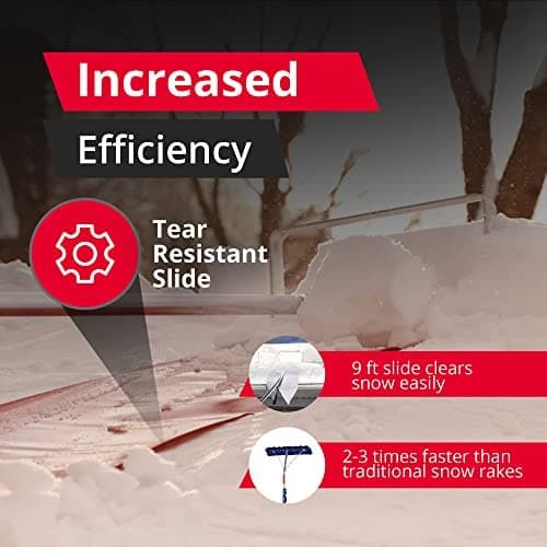 SNOWPEELER Premium Roof Rake for Snow Removal - 9 m (30 ft.) Roof Snow Removal Tool - Rake for House Roof — view 4