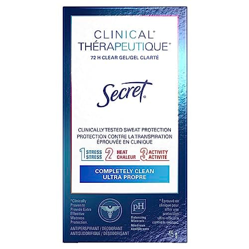 Secret Clinical Strength Clear Gel Antiperspirant and Deodorant, Completely Clean, 45 g — view 19