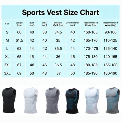 North Alpine Compression Vest, Compression Shirt Men, Version Sleeveless Vest, for Gym, Running, 3pcs, Large — view 5