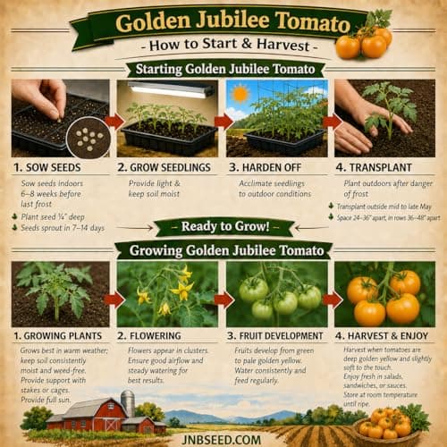 6-Variety Heirloom Tomato Seed Pack 300+ Seeds (50 Seeds Per Pack) Non-GMO Heritage Seeds for Cherokee Purple, Bonny Best, Roma VF, Red Cherry Large, Brandywine Pink & Golden Jubilee Tomatoes — view 7
