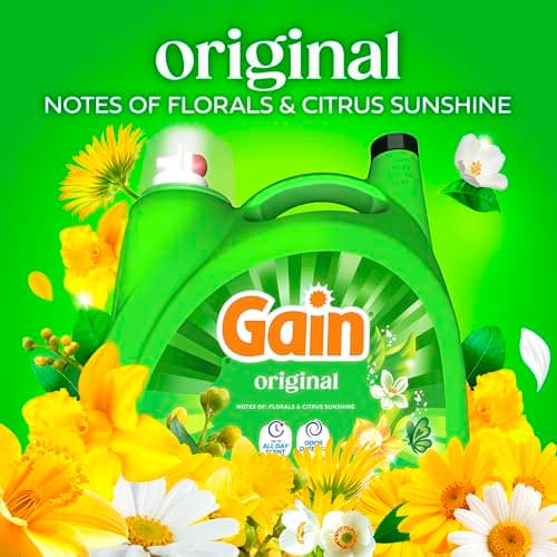 Gain Aroma Boost Liquid Laundry Detergent, Original Scent, HE Compatible, 107 Loads, 4.55L — view 3