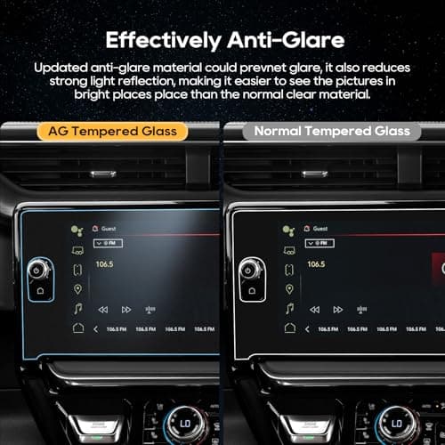 LFOTPP 13.4 Inch AG Tempered Glass Screen Protector for 2022-2025 GMC Sierra 1500, 2500HD, 3500HD (AT4/AT4X/Denali/Denali Ultimate) with Buttons on the Screen, Matte, Anti-Glare, 1 Count — view 2