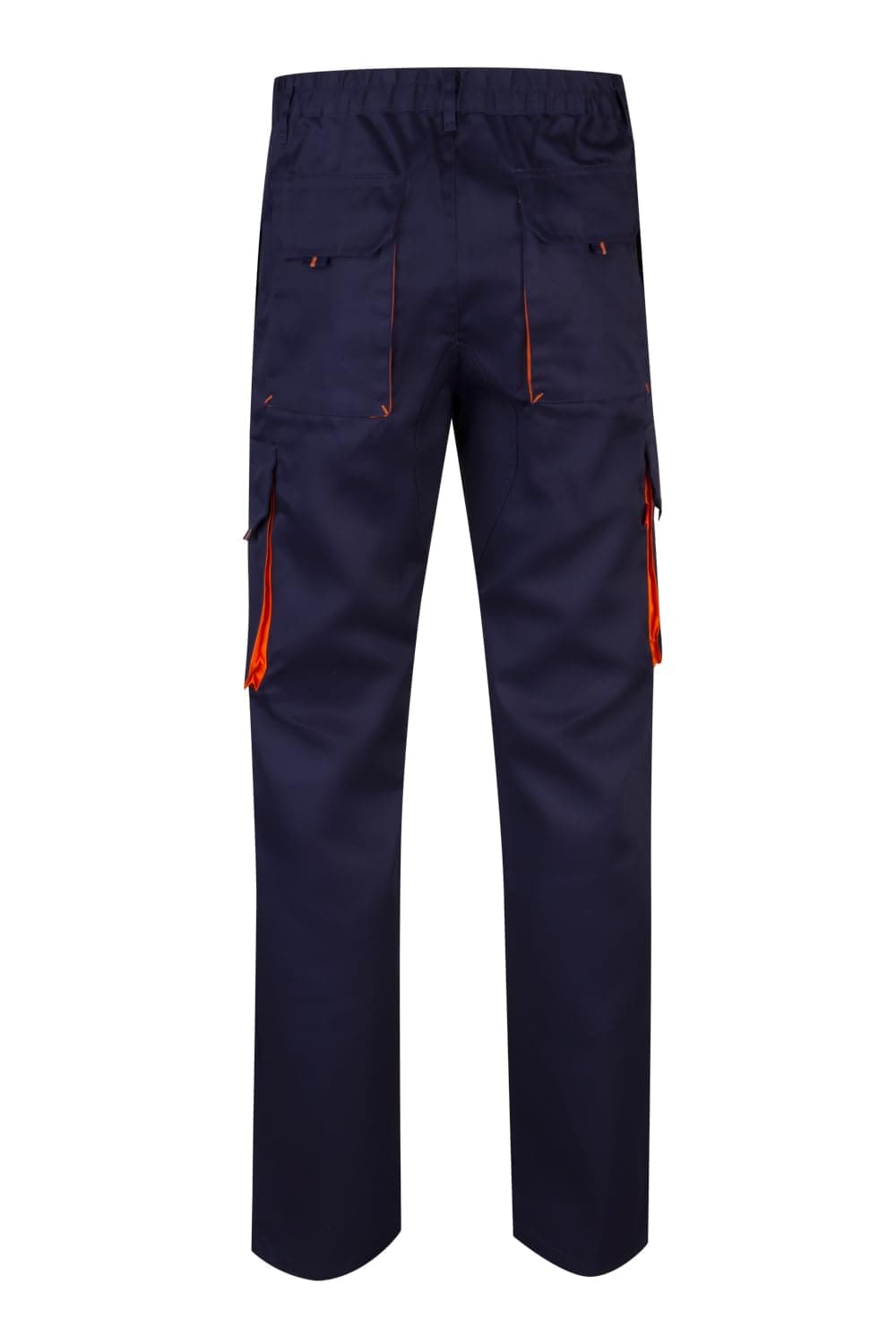 VELILLA 103004; Pantalón Bicolor Multibolsillos; Color Azul Marino y Naranja; Talla 34 — view 3