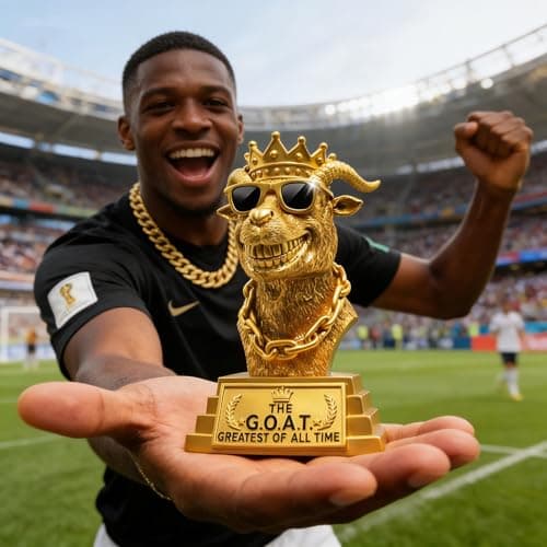 The GOAT Trophy Winner Award - Handmade 6" Gold Greatest of All Time Trophies for Fantasy Football Champion Soccer MVP, Funny Office Recognition,Boss & Coworker Gag Gifts - Resin Man Cave & Desk Decor — view 5