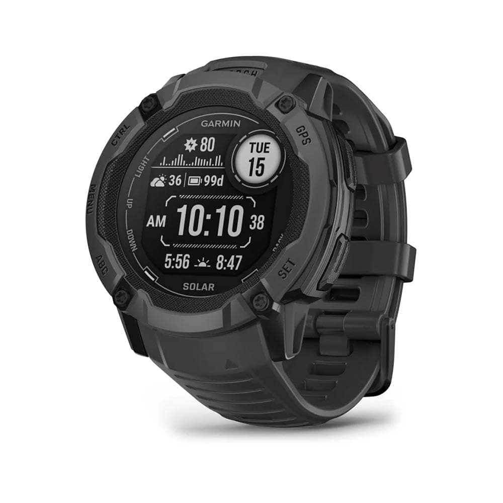 Garmin Instinct 2X Solar, Reloj Inteligente con GPS Resistente al Agua, Carga Solar, Funciones Deportivas, Pulsioximetría, Puntuación de Sueño y Notificaciones del Smartphone, Negro — view 3