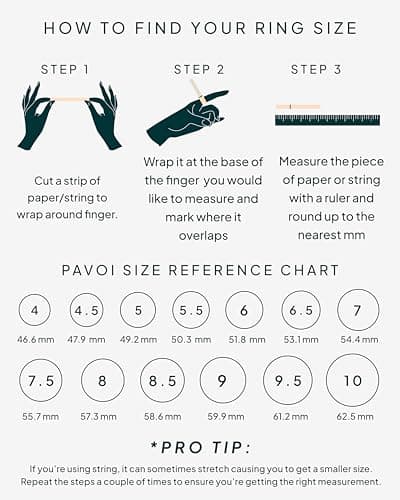 PAVOI 14K Yellow Gold Plated 925 Sterling Silver Stackable CZ Ring for Women | Thin Band for Stacking | Simulated Diamond Eternity Wedding Band | Size 7 — view 4