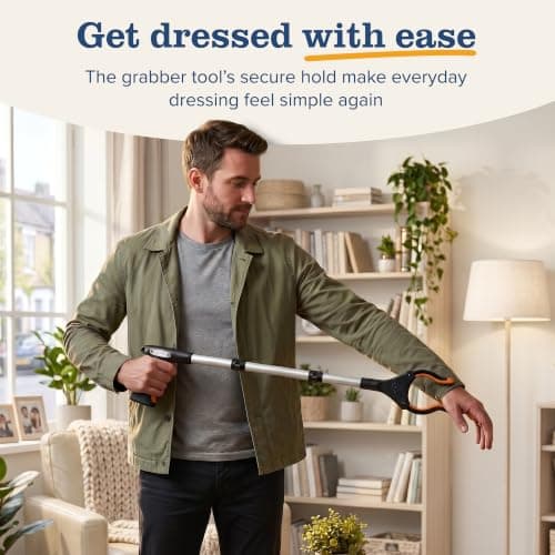 EZPIK® PRO 36" Long Reach Grabber Tool for Elderly - 90 cm Folding Magnetic Pick Up Stick - Grabber Stick for Disabled with Rotating Head — view 9