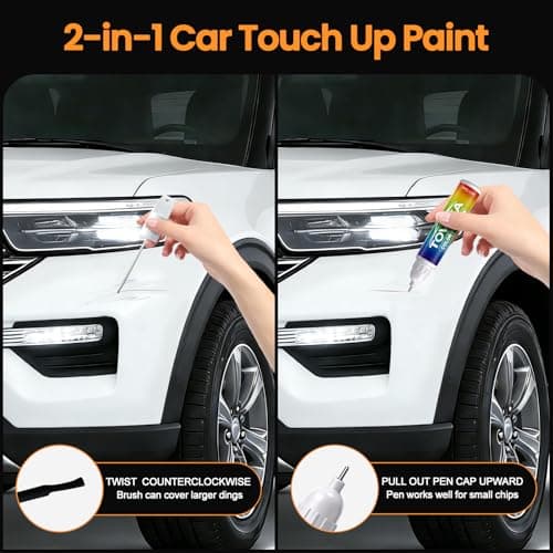 TOVIIEA Aurora Black Pearl(ABP) Touch Up Paint Compatible with KIA,2-In-1 Car Paint Scratch Repair Pen,Car Paint Scratch Repair Kit for Scratches,Chips & Nicks,2-PCS SET