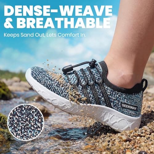 SEEKWAY Hiking Water Shoes for Kids and Toddler - Quick Dry Aqua Shoes and Barefoot for Surf Swim Beach Pool Kayak Sport Accessories, Camping Essentials Non-Slip for Boys Girls Sizes — view 2