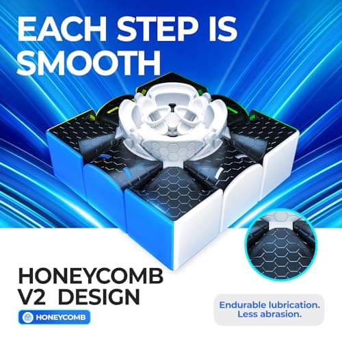 GAN 356 R S, 3x3 Speed Cube Stickerless for Kids Teens Beginners Travel Games Holiday Birthday Gifts (Non-Magnetic Version) — view 2