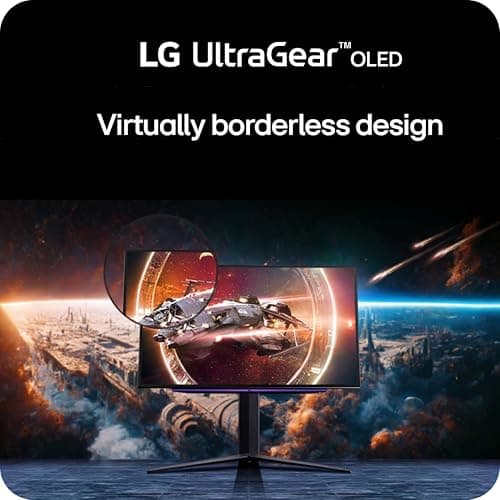 LG ‎27GS93QE 27-inch Ultragear OLED Gaming Monitor QHD 1440p 240Hz 0.03ms DisplayHDR True Black 400 AMD FreeSync Premium Pro NVIDIA G-Sync HDMI 2.1 DisplayPort Tilt/Height/Pivot Stand Black — view 4
