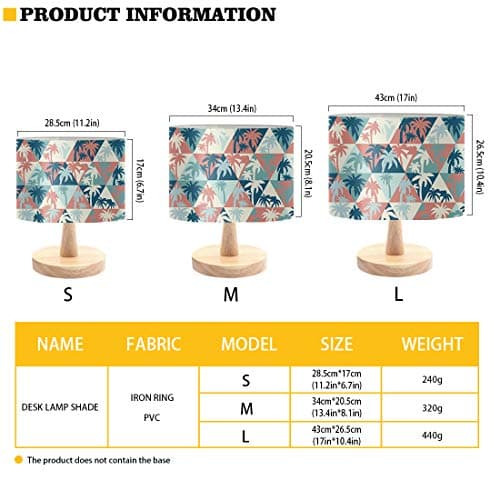 FANCOSAN Floral Humingbird Drum Lampshade Cover Well Constructed Lamp Shade for Home Decor Living Room Bedroom Study Dorm Desk Table Nightstand Lampshades L — view 3