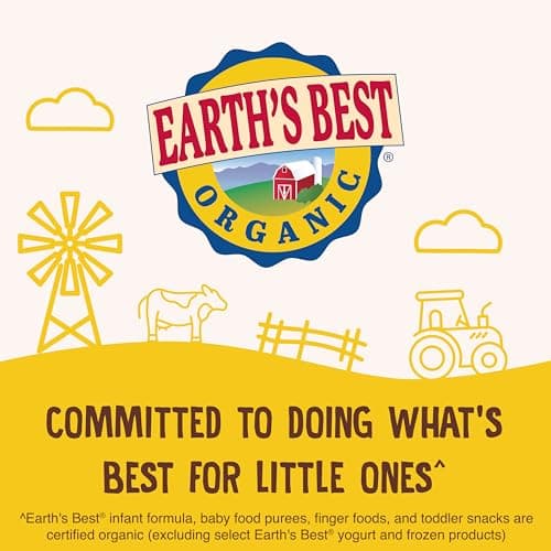 Earth's Best Organic Melty Hoops, Bite-Sized Snacks for Babies 8 Months and Up, Spring Veggie, 0.32 Ounce Individual Bags (Pack of 4) — view 7
