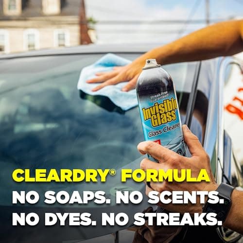 Invisible Glass 91164-2PK Premium Aerosol Glass Cleaner Spray for Car Windshields and Windows, Automotive and Home Window Cleaner, Streak-Free, Ammonia-Free, Tint-Safe – 19 oz (Pack of 2) — view 5