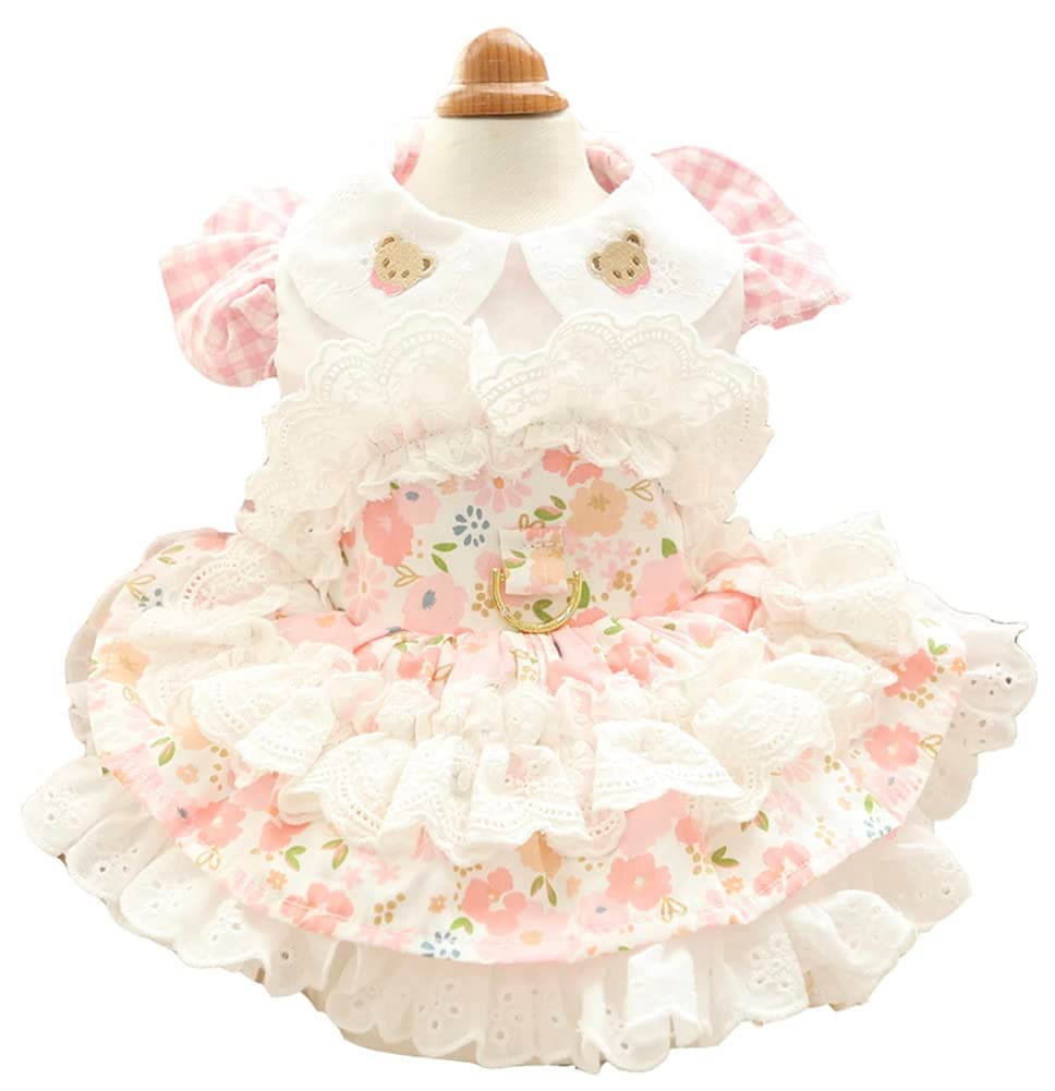MaruPet Fashion Sweet Puppy Dog Chiffon Princess Dress for EXTRAL Small and Small Dog Pink S — view 52