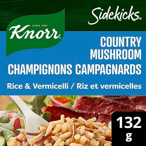 Knorr Sidekicks Rice & Vermicelli for a quick rice dish that's easy to prepare Country Mushroom without artificial flavours or colours 132 g 8 count — view 2