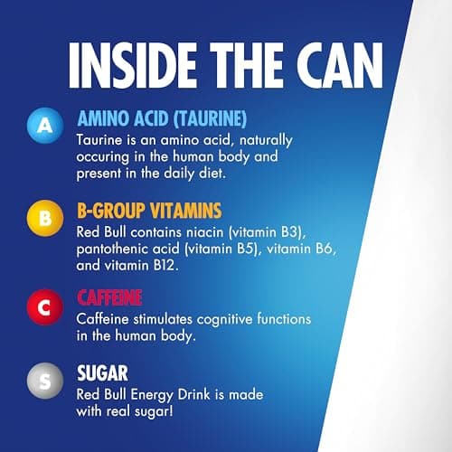 Red Bull Yellow Edition Energy Drink, Tropical, with 114mg Caffeine plus Taurine & B Vitamins, 12 Fl Oz, Pack of 24 Cans — view 5