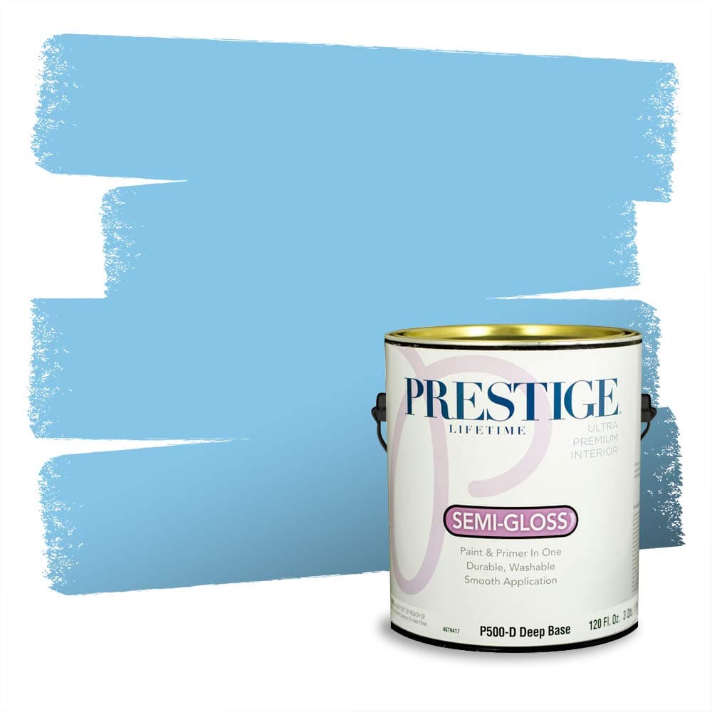 PRESTIGE Paints Interior Paint and Primer In One, 1-Gallon, Semi-Gloss, Comparable Match of Valspar* Dewdrop* — view 1263