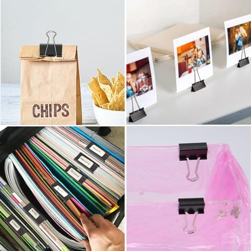 Ufmarine Extra Large Binder Clips 2 inch, (72 Pcs) Big Paper Clips for Office — view 5