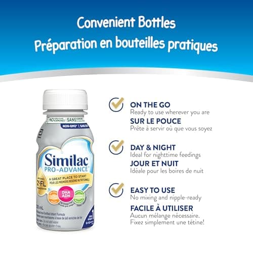Similac Pro-Advance with 2′-FL, Step 1, Baby Formula, Easy To Digest, 0 - 12 Months, Ready to Feed, 16 x 235 mL — view 4