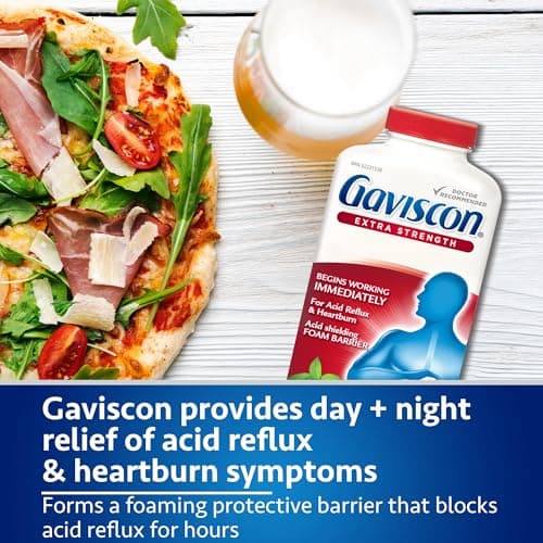 Gaviscon Extra Strength Tablets - 120 Count - Chewable Foaming Antacid Tablets for Day and Night Heartburn Relief, Acid Reflux and GERD Relief, Fruit Blend - Free of Aluminum, Lactose and Gluten — view 4