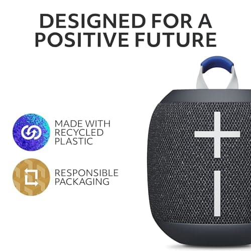 Ultimate Ears WONDERBOOM 4 Portable Waterproof Bluetooth Speaker with Big Bass and 360-Degree Sound, Dustproof Floating Speaker with 131ft (40m) Range - Black — view 5