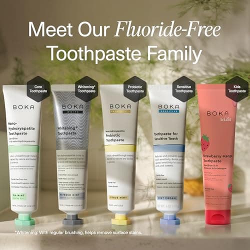Boka Toothpaste - Fluoride Free Toothpaste, Nano Hydroxyapatite Toothpaste — view 5