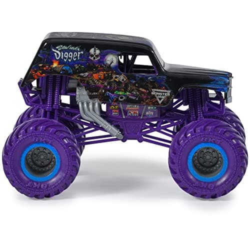 Monster Jam, Official Son-uva Digger Monster Truck, Collector Die-Cast Vehicle, 1:24 Scale, Kids Toys for Boys and Girls Ages 3 and up — view 3