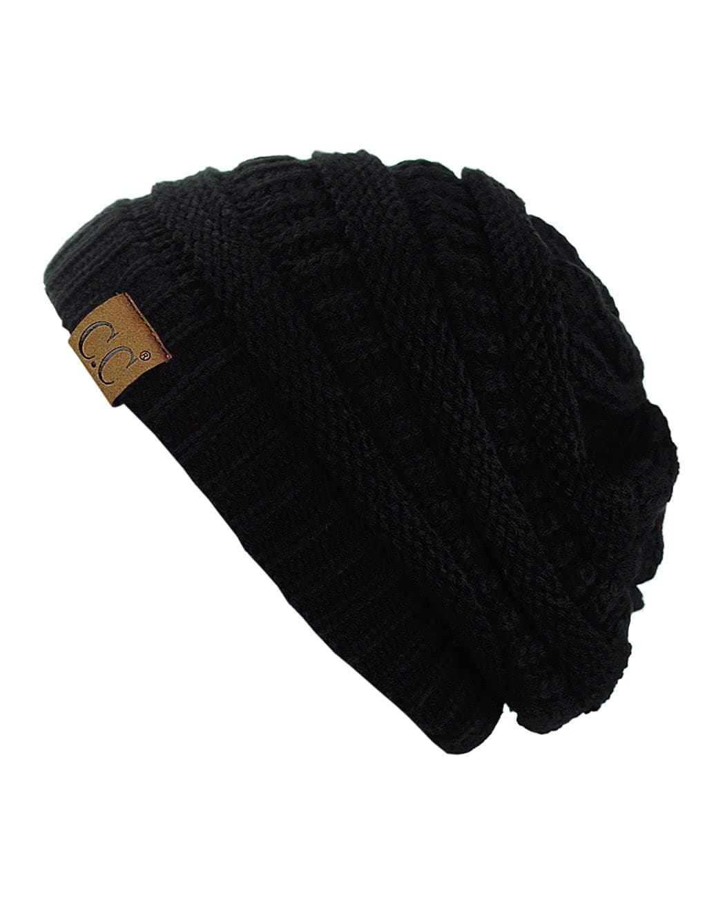 Warm Chunky Soft Stretch Cable Knit Beanie Skully — view 11