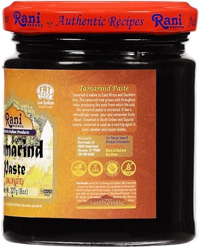 Rani Tamarind Paste Puree (Imli) 8oz (227g) Glass Jar, No Added Sugar, Pack of 5+1 Free ~ All Natural | Vegan | Gluten Free | No Colors | Non-GMO | Indian Origin — view 3