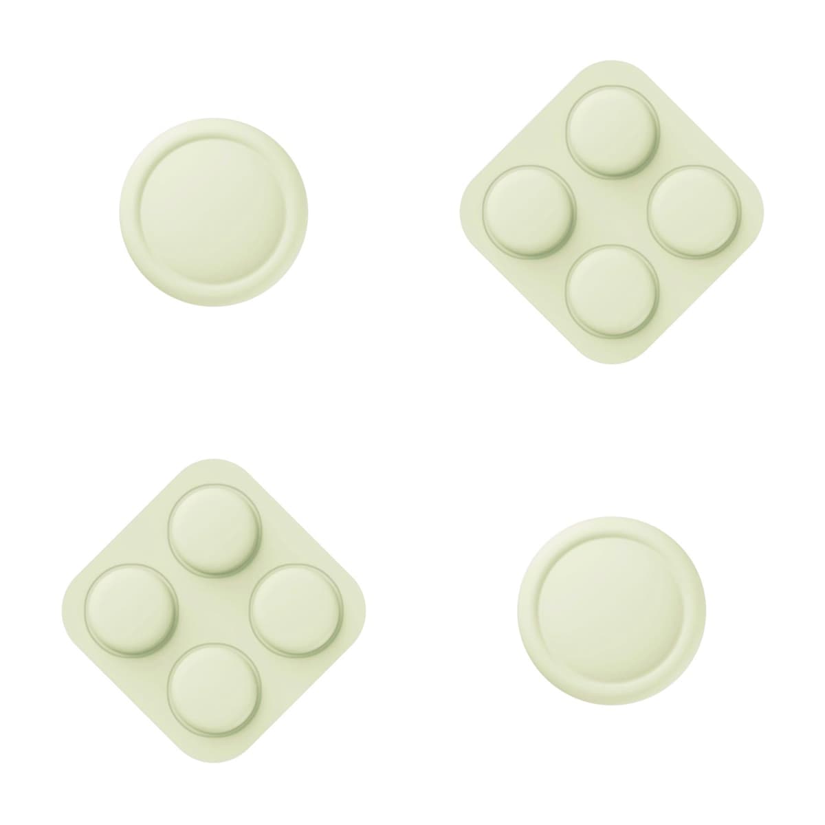PlayVital Tapas Protectoras de Silicona para Nintendo Switch 2 (2025), 1 Par de Agarres para el Pulgar y 4 Tapas de Botones ABXY Direccionales para Joycon 2, Tapones para Joystick (Negro) — view 12