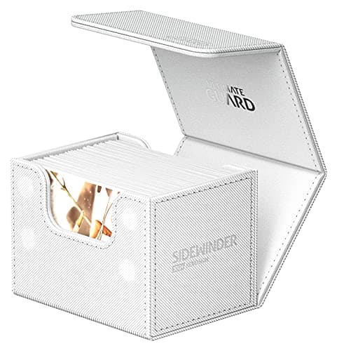 Ultimate Guard Sidewinder 100+, Deck Box for 100 Double-Sleeved TCG Cards, White, Magnetic Closure & Microfiber Inner Lining for Secure Storage — view 2